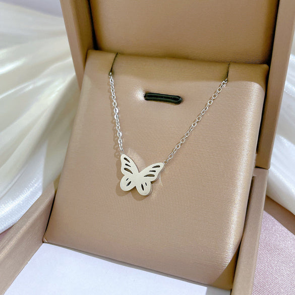Simple Style Geometric Gourd Stainless Steel Plating Rhinestones Pendant Necklace