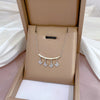 Simple Style Geometric Gourd Stainless Steel Plating Rhinestones Pendant Necklace