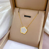 Simple Style Geometric Gourd Stainless Steel Plating Rhinestones Pendant Necklace