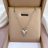 Simple Style Geometric Gourd Stainless Steel Plating Rhinestones Pendant Necklace