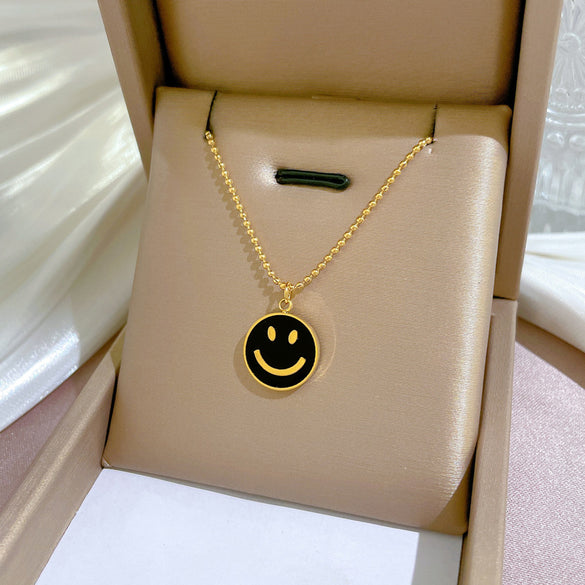 Simple Style Geometric Gourd Stainless Steel Plating Rhinestones Pendant Necklace
