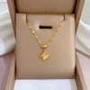 Simple Style Geometric Gourd Stainless Steel Plating Rhinestones Pendant Necklace
