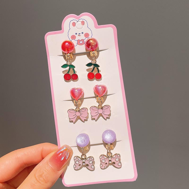Cute Flower Bow Knot Fish Tail Alloy Plastic Wholesale Drop Earrings