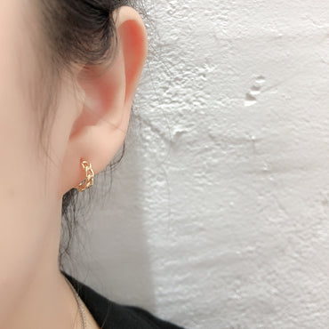 1 Pair Vacation Simple Style Solid Color Plating Sterling Silver White Gold Plated Gold Plated Earrings