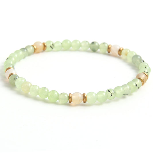 IG Style Simple Style Round 304 Stainless Steel Natural Stone Beaded Women's Bracelets
