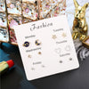 Simple Style Heart Shape Bow Knot Snowflake Alloy Plating Inlay Rhinestones Women's Ear Studs 1 Set