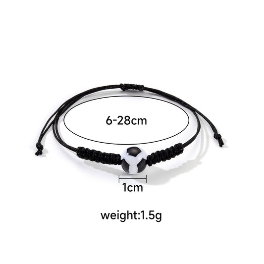 Simple Style Classic Style Football Rope Women's Drawstring Bracelets