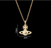 Sweet Planet Flower Bow Knot Copper Zircon Pendant Necklace In Bulk