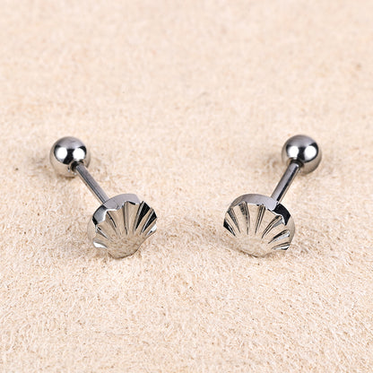 1 Pair Casual Classic Style Solid Color Polishing Plating Carving 316 Stainless Steel  Gold Plated Ear Studs