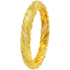 IG Style Simple Style Solid Color 24K Gold Plated Alloy Wholesale Bangle