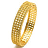 IG Style Simple Style Solid Color 24K Gold Plated Alloy Wholesale Bangle