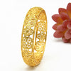 IG Style Simple Style Solid Color 24K Gold Plated Alloy Wholesale Bangle