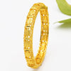IG Style Simple Style Solid Color 24K Gold Plated Alloy Wholesale Bangle
