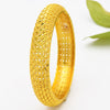 IG Style Simple Style Solid Color 24K Gold Plated Alloy Wholesale Bangle