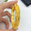 IG Style Simple Style Solid Color 24K Gold Plated Alloy Wholesale Bangle