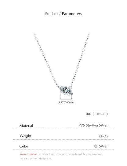 Sterling Silver Silver Plated Elegant Simple Style Plating Inlay Oval Zircon Pendant Necklace