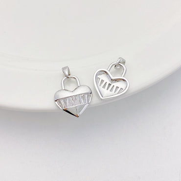 1 Piece Alloy Gold Plated Heart Shape Pendant