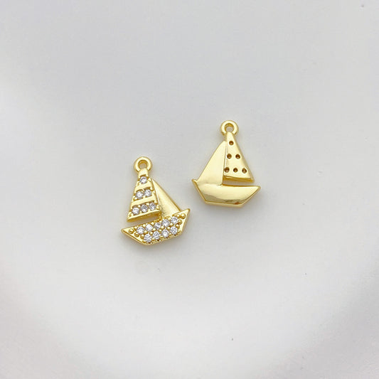 1 Piece Alloy Gold Plated Solid Color Pendant