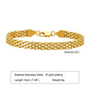 Simple Style Commute Mesh 201 Stainless Steel Plating Braid 18K Gold Plated Men'S Bracelets