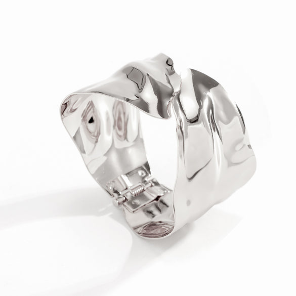 Wholesale Jewelry IG Style Geometric Iron White Gold Plated Gold Plated Bangle