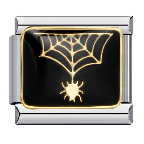 1 Piece 9*10mm 304 Stainless Steel Pumpkin Moon Ghost Polished Italian Charms