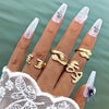 Casual Elegant Classic Style Geometric Alloy Women's Open Rings Rings