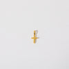 1 Piece Copper Zircon Gold Plated Cross Heart Shape Polished Pendant Chain