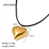 Wholesale Jewelry Vacation Simple Style Heart Shape 304 Stainless Steel Zircon 18K Gold Plated Plating Earrings Necklace