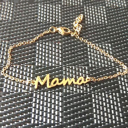 Mama Letter Alloy Titanium Steel Plating Mother's Day Women's Necklace