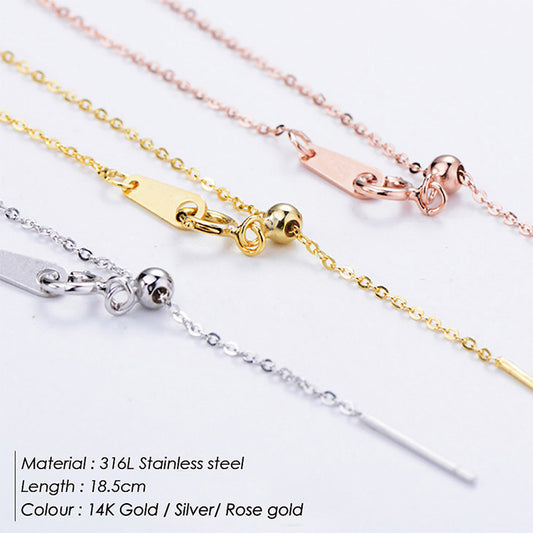 New Simple 316l Titanium Steel Gold Plated Chain Bracelet For Women Nihaojewelry