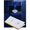 18K Gold Plated Inlay Round Moissanite Rings