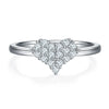 18K Gold Plated Plating Diamond Round Moissanite Rings
