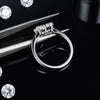 18K Gold Plated Plating Diamond Round Moissanite Rings