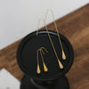Water Droplets 304 Stainless Steel 18K Gold Plated Earrings