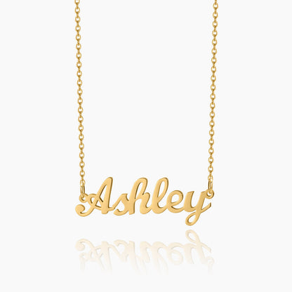 Personalized Gold Name Necklace Ashley