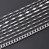1m/Package 304 Stainless Steel Cuban Link Chain Lantern Chain Polished 11x2.5mm 13x4mm 9x7mm Jewelry Accessories