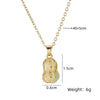 201 Stainless Steel Copper Gold Plated Plating Inlay Peanut Resin Pendant Necklace