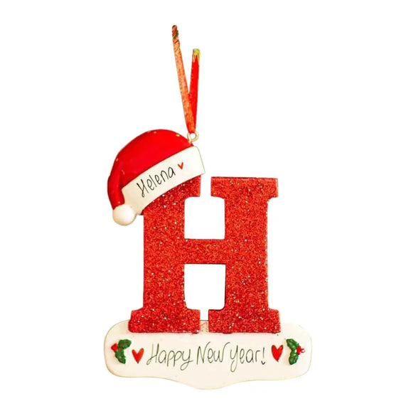 2023 Personalized Diy Name Christmas Decoration Wooden Pendant Letters Christmas Hanging Pendant Accessories