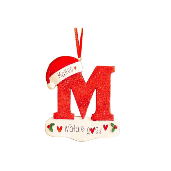 2023 Personalized Diy Name Christmas Decoration Wooden Pendant Letters Christmas Hanging Pendant Accessories