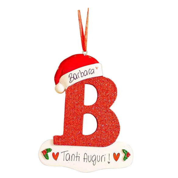 2023 Personalized Diy Name Christmas Decoration Wooden Pendant Letters Christmas Hanging Pendant Accessories