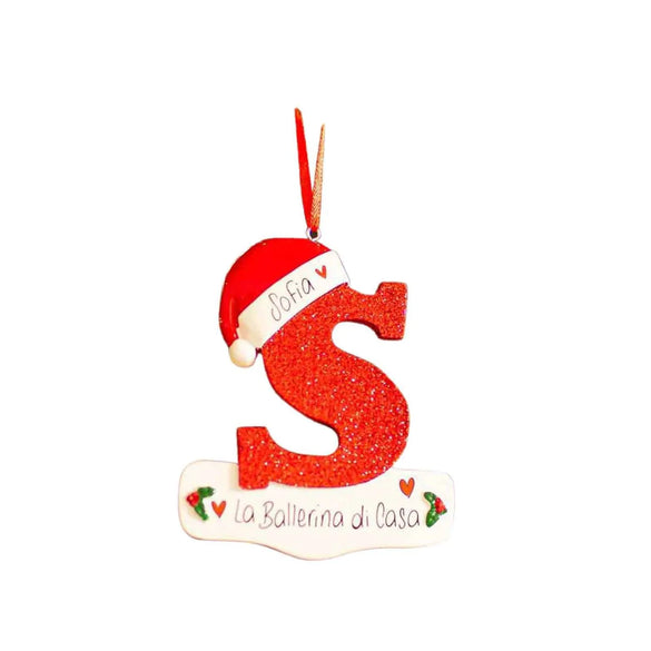 2023 Personalized Diy Name Christmas Decoration Wooden Pendant Letters Christmas Hanging Pendant Accessories