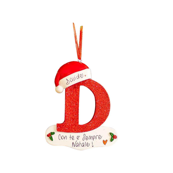 2023 Personalized Diy Name Christmas Decoration Wooden Pendant Letters Christmas Hanging Pendant Accessories
