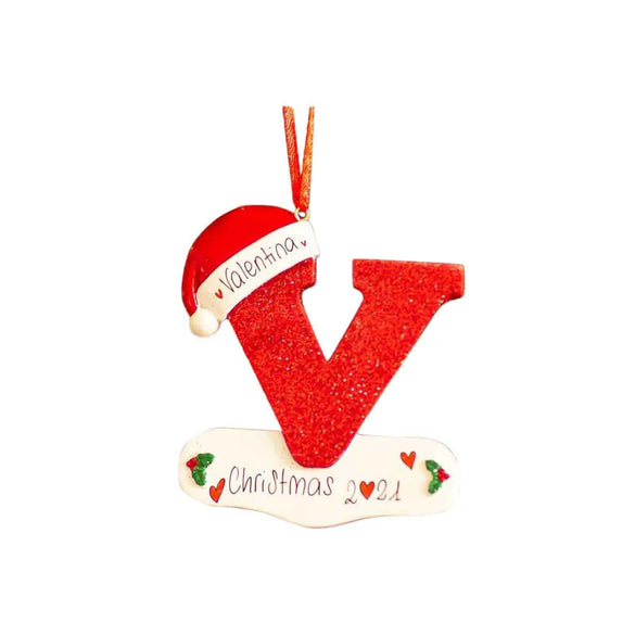 2023 Personalized Diy Name Christmas Decoration Wooden Pendant Letters Christmas Hanging Pendant Accessories