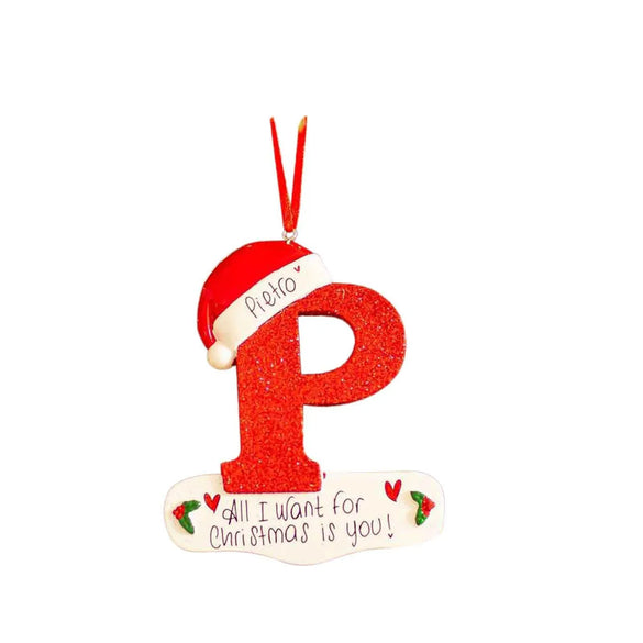 2023 Personalized Diy Name Christmas Decoration Wooden Pendant Letters Christmas Hanging Pendant Accessories