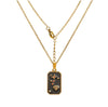 Wholesale Jewelry Hip-Hop Retro Color Block 304 Stainless Steel Pendant Necklace