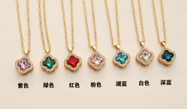 Fashion Flower Alloy Plating Women's Necklace