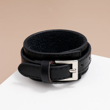 Fashion Multi-layer Pu Leather Simple Men's New Punk Style Leather Bracelet