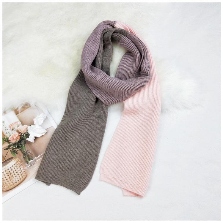 Knitted Wool Scarf For Women Autumn Korean Long Warm Scarf