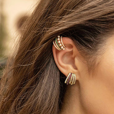 Wholesale Jewelry Fashion Geometric Alloy Artificial Gemstones Diamond Earrings