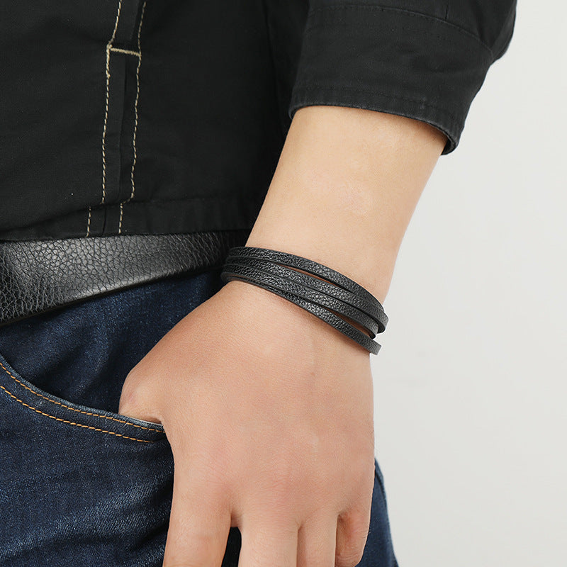 Simple Multi-layer Leather Bracelet